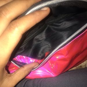 Holographic pink fanny pack